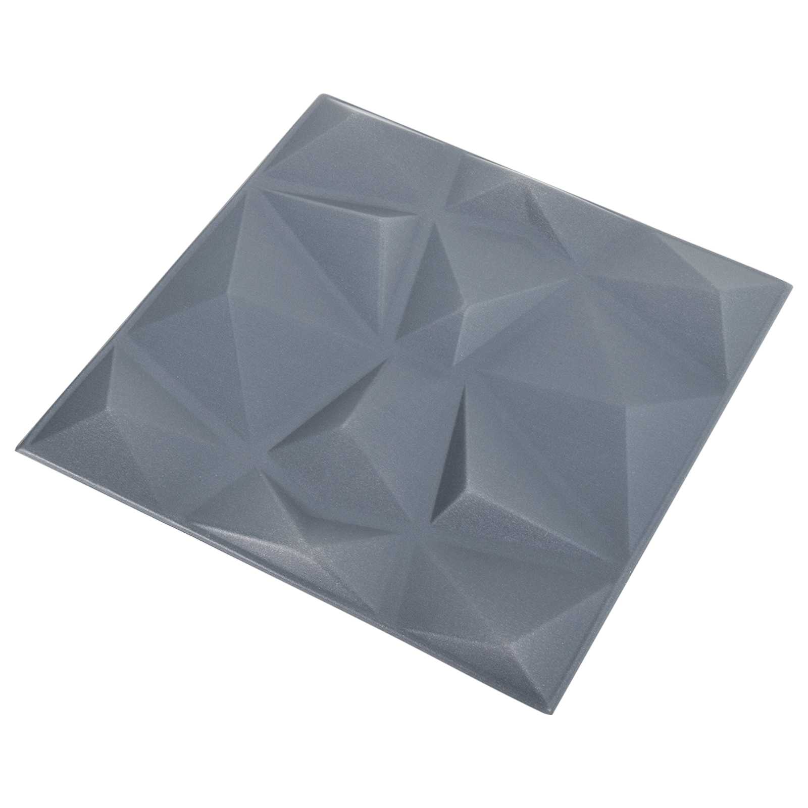 Πάνελ τοίχου 48 pcs Διαμάντι Γκρι 50 x 50 cm Φελιζόλ XPS - Pakobazaar