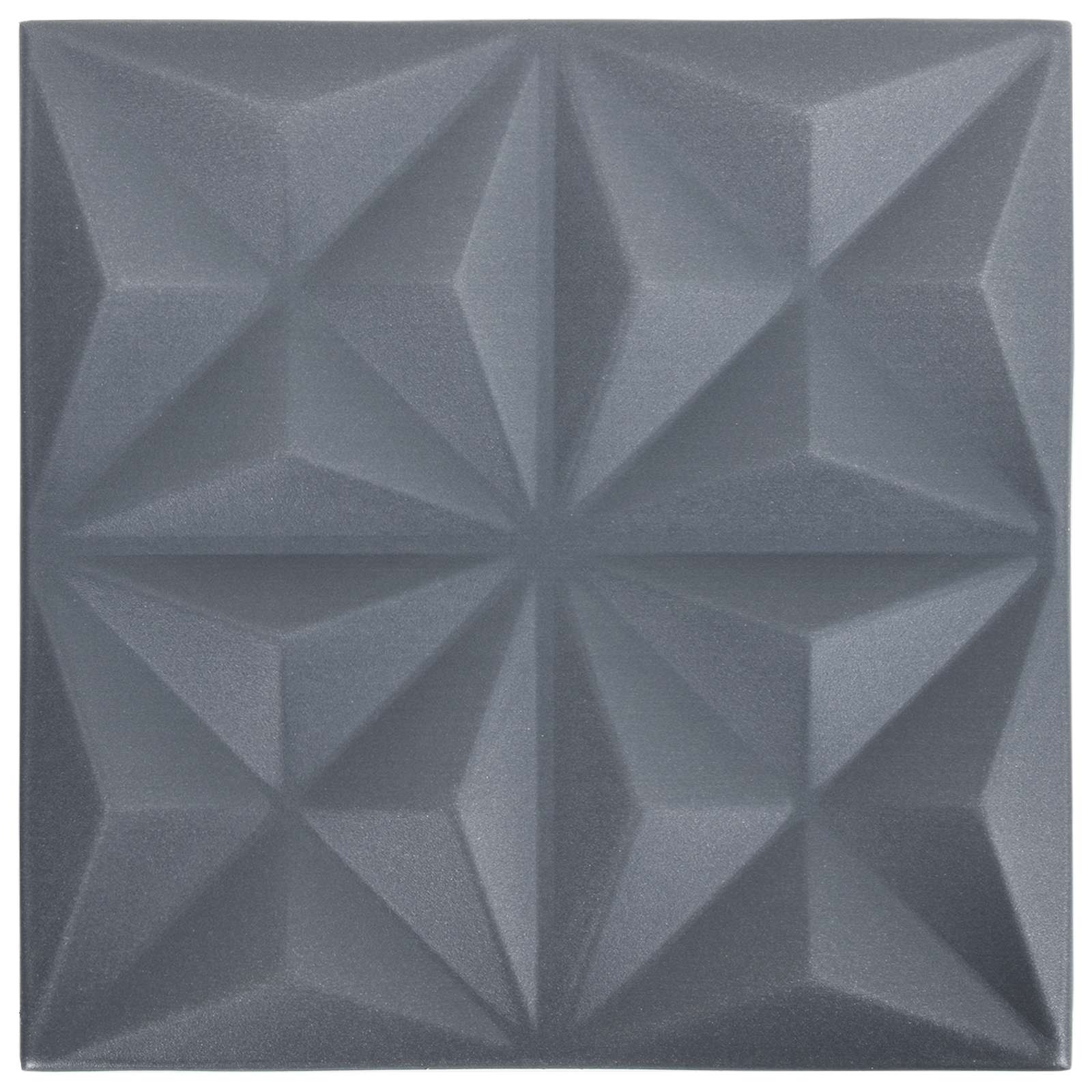 Πάνελ τοίχου 24 pcs Οριγκάμι Γκρι 50 x 50 cm Φελιζόλ XPS - Pakobazaar