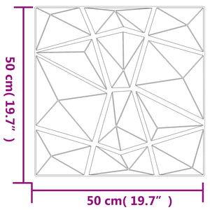 Πάνελ τοίχου 24 pcs Σκυρόχρωμο Γκρι 50 x 50 cm Φελιζόλ XPS - Pakobazaar