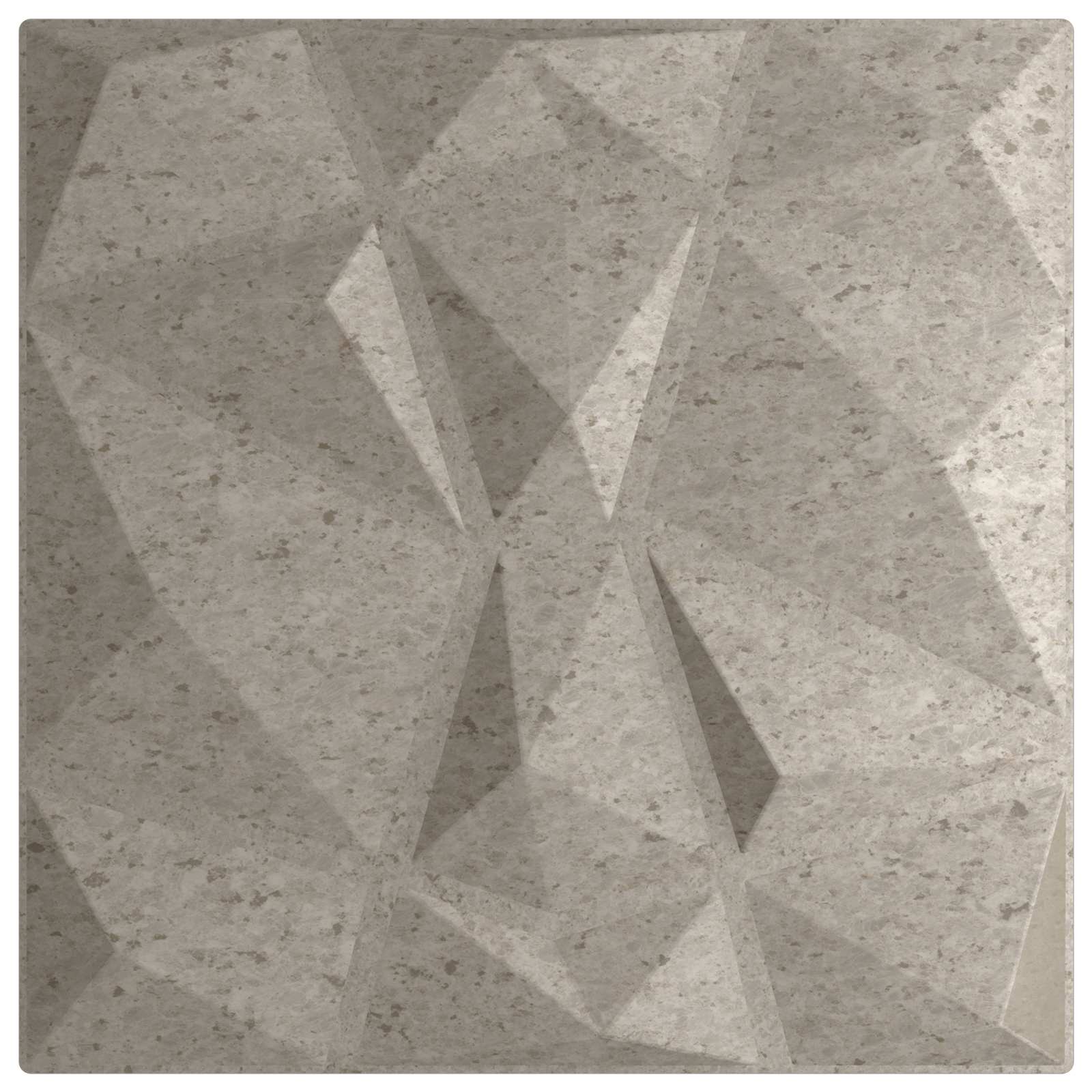 Πάνελ τοίχου 48 pcs Σκυρόχρωμο Γκρι 50 x 50 cm Φελιζόλ XPS - Pakobazaar