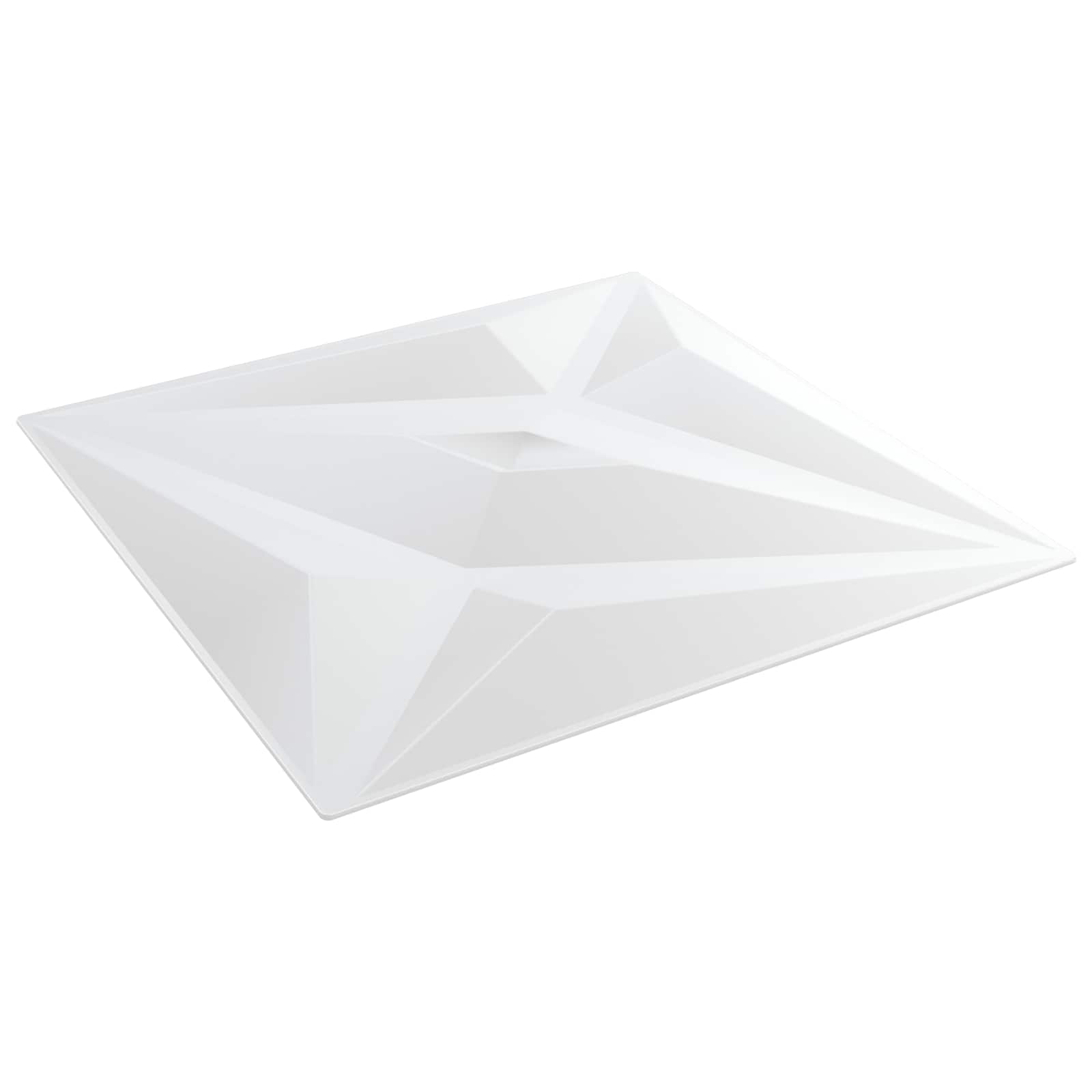 Πάνελ τοίχου Αστέρι 12 pcs Άσπρο Αστέρι 50 x 50 cm Φελιζόλ XPS - Pakobazaar