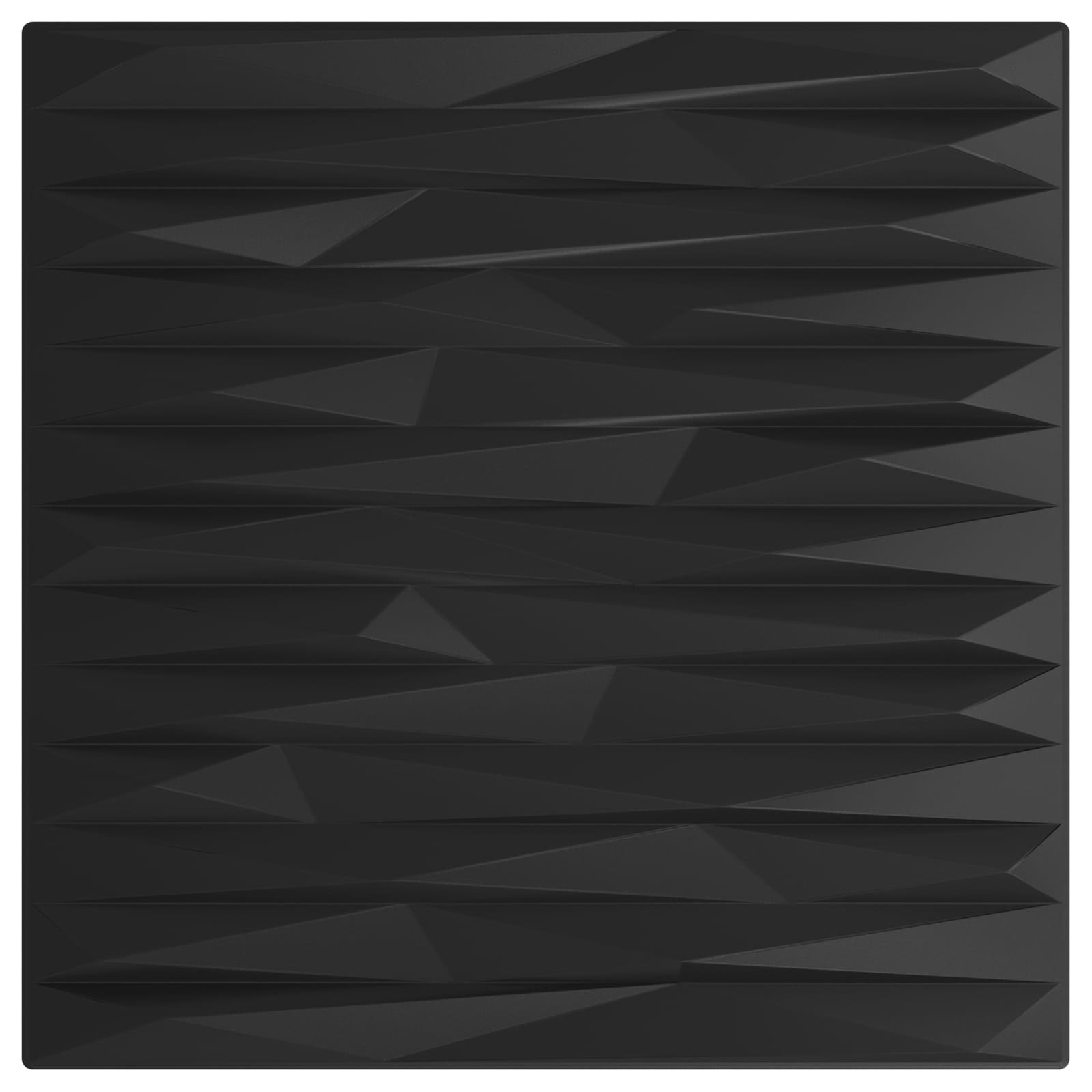 Πάνελ τοίχου 12 pcs Μαύρη Πέτρα 50 x 50 cm Φελιζόλ XPS - Pakobazaar