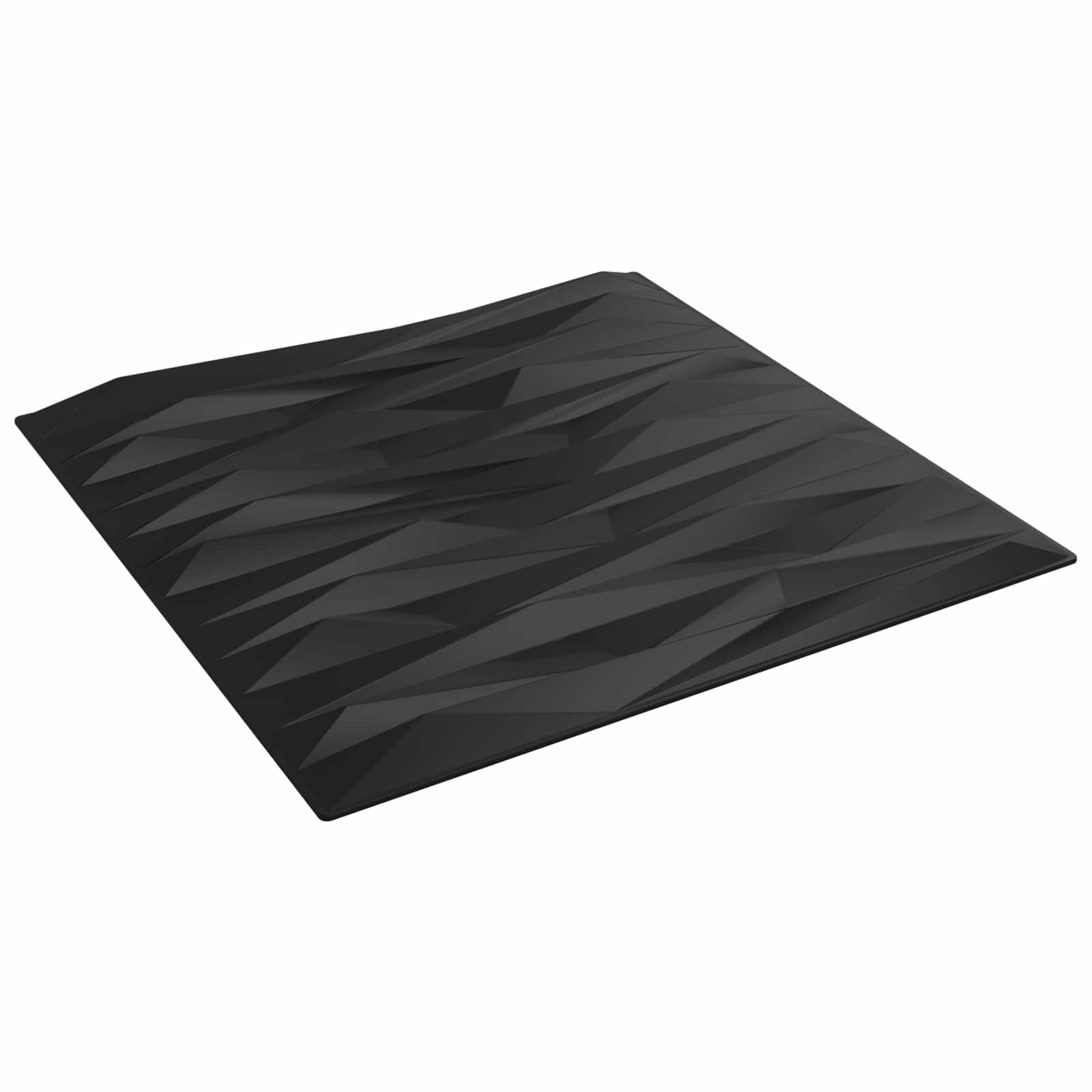 Πάνελ τοίχου 24 pcs Μαύρη Πέτρα 50 x 50 cm Φελιζόλ XPS - Pakobazaar