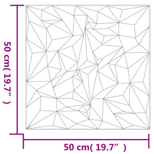 Πάνελ τοίχου 48 pcs Λευκός 50 x 50 cm Φελιζόλ XPS - Pakobazaar