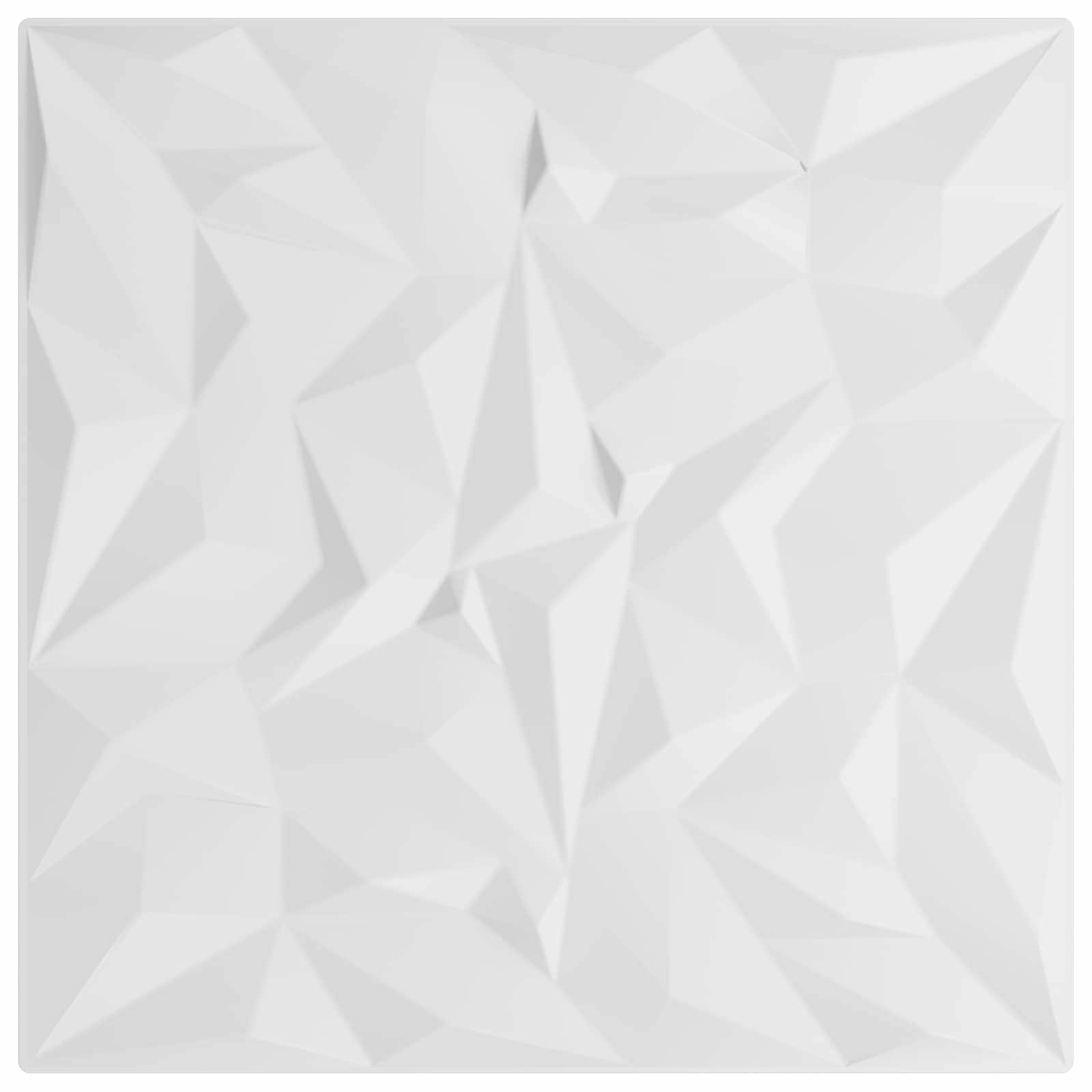 Πάνελ τοίχου 48 pcs Λευκός 50 x 50 cm Φελιζόλ XPS - Pakobazaar