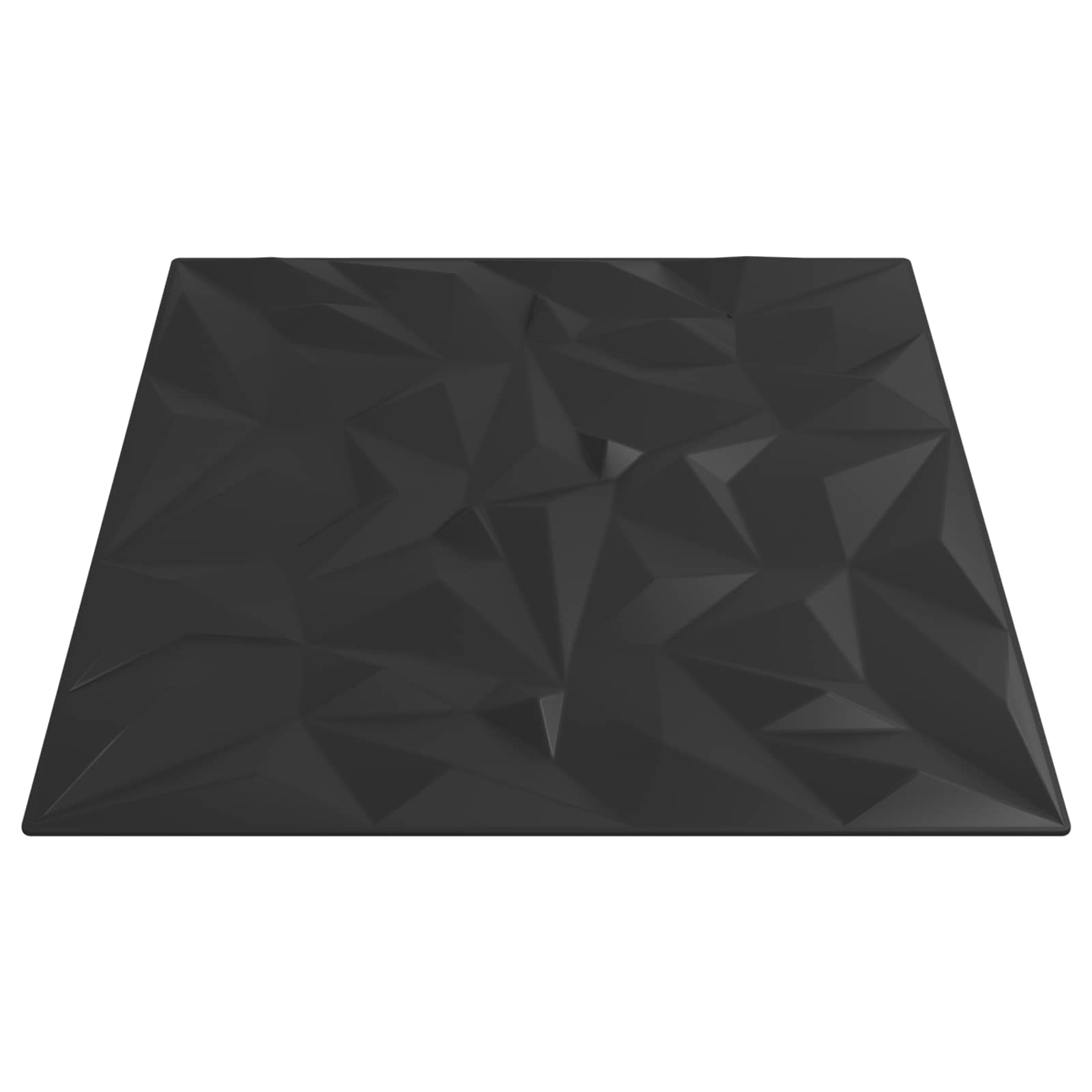 Πάνελ τοίχου 24 pcs Μαύρο 50 x 50 cm Φελιζόλ XPS - Pakobazaar