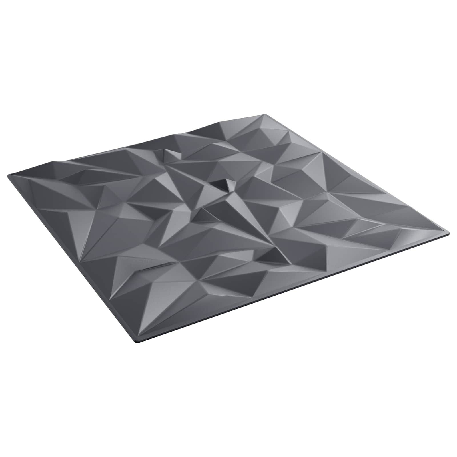 Πάνελ τοίχου 12 pcs Αμέθυστος Γκρι 50 x 50 cm Φελιζόλ XPS - Pakobazaar