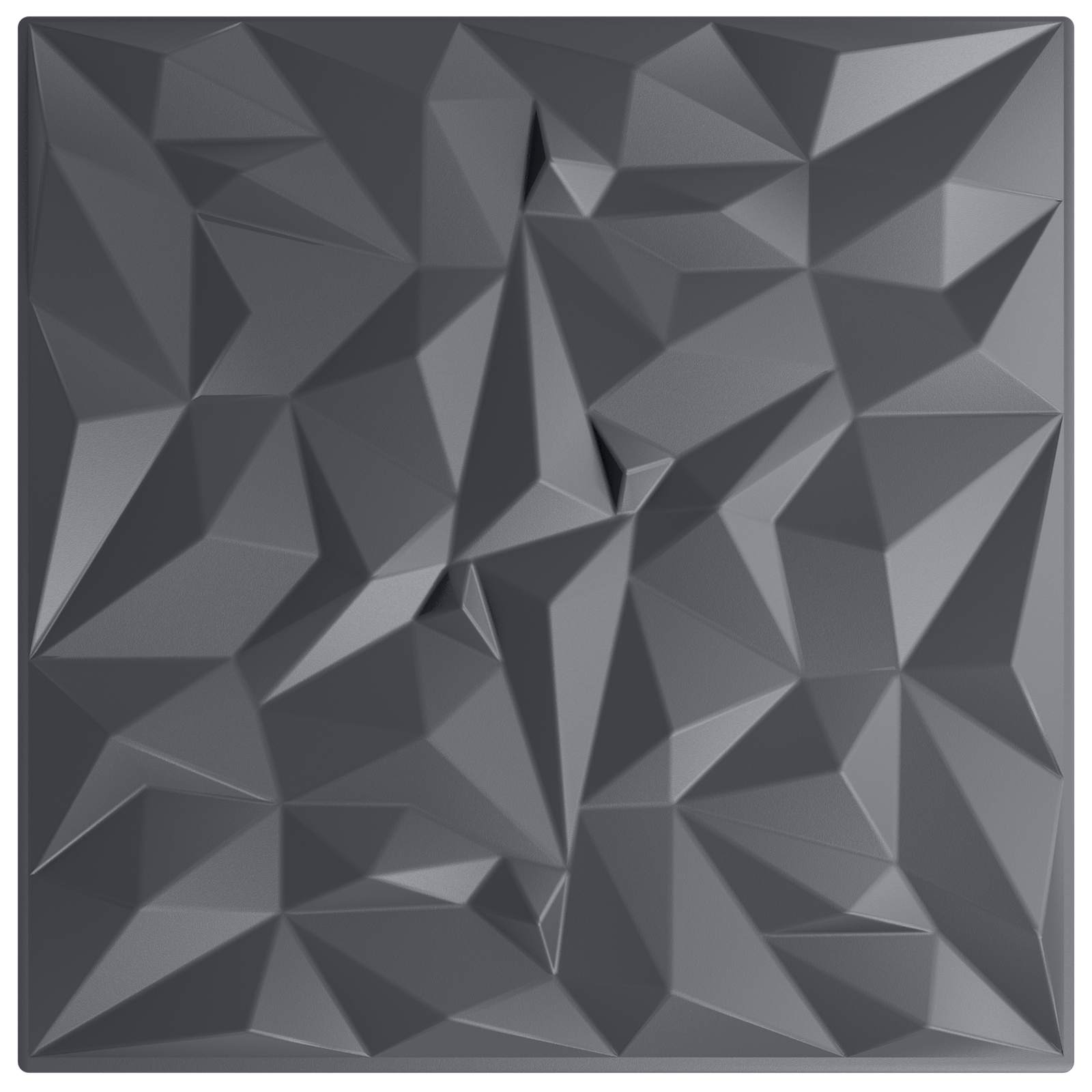 Πάνελ τοίχου 12 pcs Αμέθυστος Γκρι 50 x 50 cm Φελιζόλ XPS - Pakobazaar