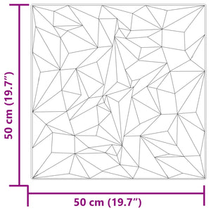 Πάνελ τοίχου 48 pcs Αμέθυστος Γκρι 50 x 50 cm Φελιζόλ XPS - Pakobazaar