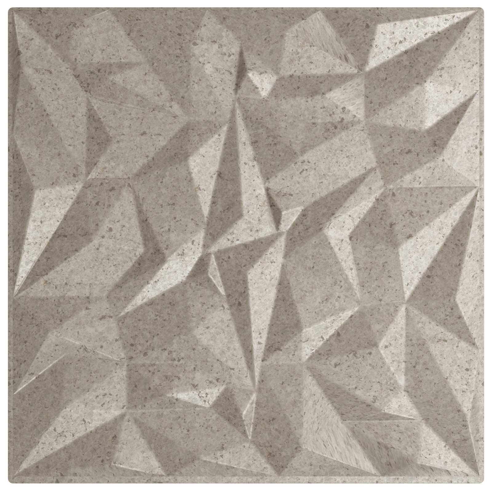 Πάνελ τοίχου 48 pcs Αμέθυστος Μπετόν 50 x 50 cm Φελιζόλ XPS - Pakobazaar