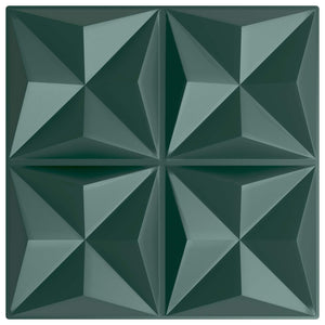 Πάνελ τοίχου 12 pcs Οριγκάμι Πράσινο 50 x 50 cm Φελιζόλ XPS - Pakobazaar