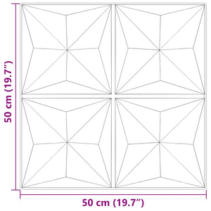 Πάνελ τοίχου 12 pcs Οριγκάμι Πράσινο 50 x 50 cm Φελιζόλ XPS - Pakobazaar