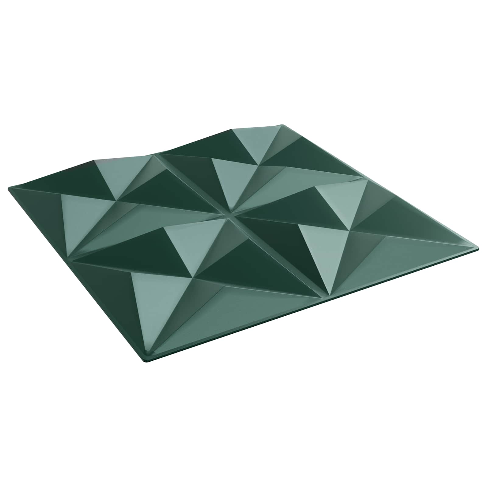 Πάνελ τοίχου 24 pcs Οριγκάμι Πράσινο 50 x 50 cm Φελιζόλ XPS - Pakobazaar