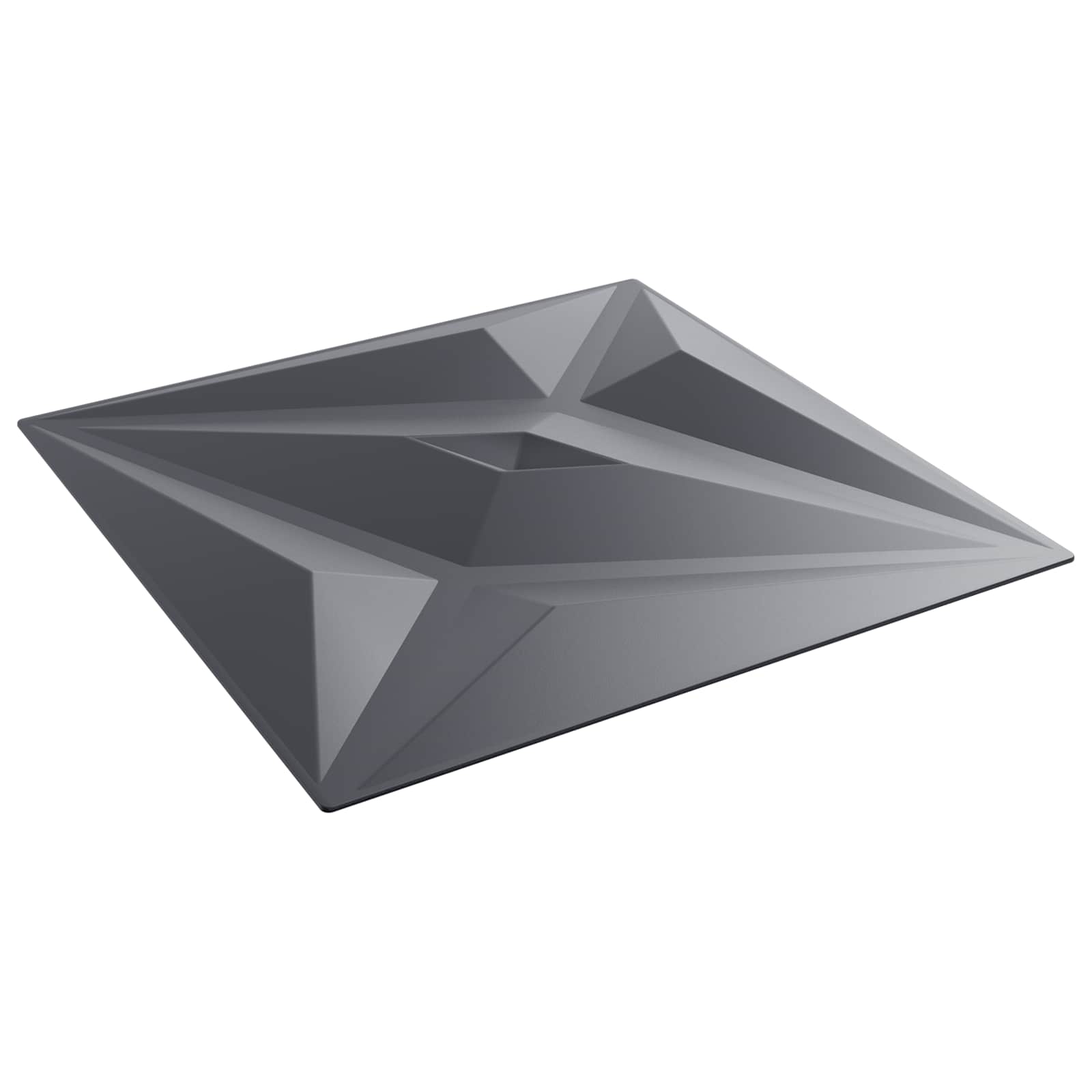 Πάνελ τοίχου Αστέρι 12 pcs Αστέρι Γκρι 50 x 50 cm Φελιζόλ XPS - Pakobazaar