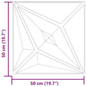 Πάνελ τοίχου 48 pcs Αστέρι Πράσινο 50 x 50 cm Φελιζόλ XPS - Pakobazaar