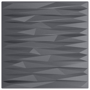 Πάνελ τοίχου 12 pcs Γκρίζο Πέτρες 50 x 50 cm Φελιζόλ XPS - Pakobazaar