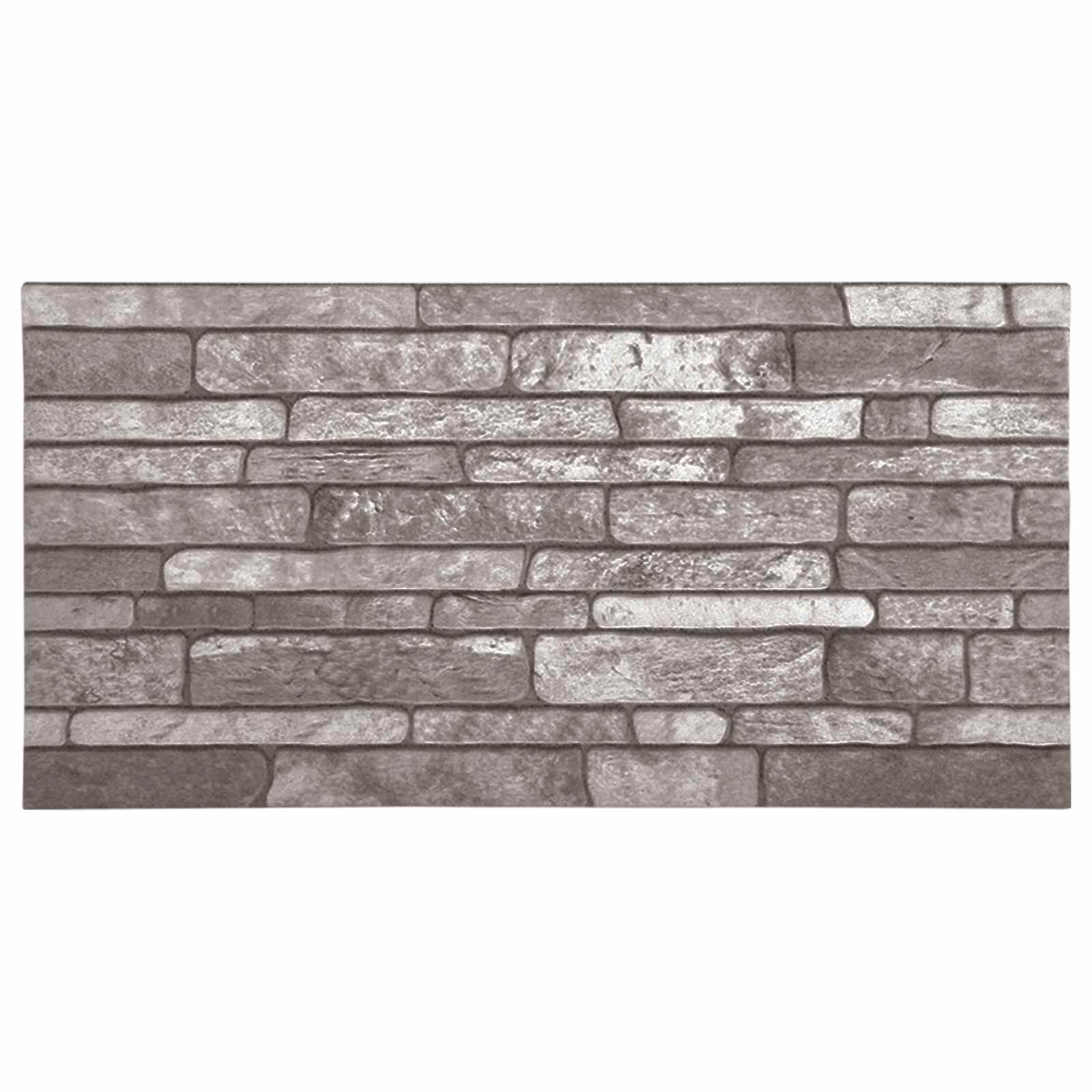 Πάνελ τοίχου 10 τμχ. 100 x 50 cm Σκούρο Γκρι Αφρός EPS - Pakobazaar