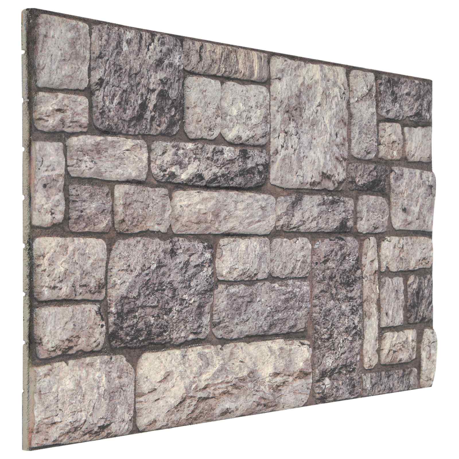 Πάνελ τοίχου 10 pcs Γκρι και Λευκό 100 x 50 cm Αφρός EPS - Pakobazaar