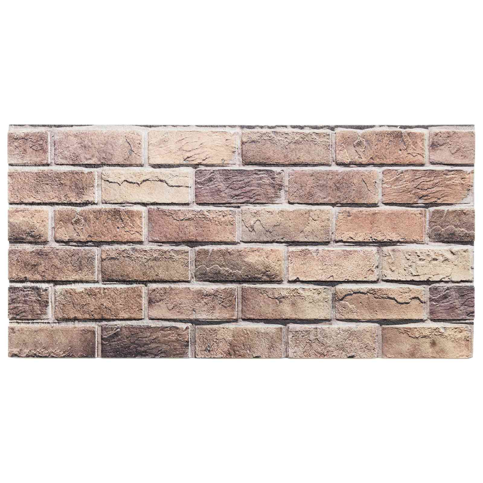 Πάνελ τοίχου 10 pcs Καφέ και Γκρίζο 100 x 50 cm Αφρός EPS - Pakobazaar
