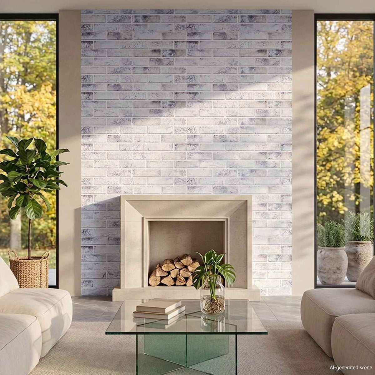 Πάνελ τοίχου 10 τμχ. 100 x 50 cm Απαλός Γκρι και Μαύρος - Pakobazaar