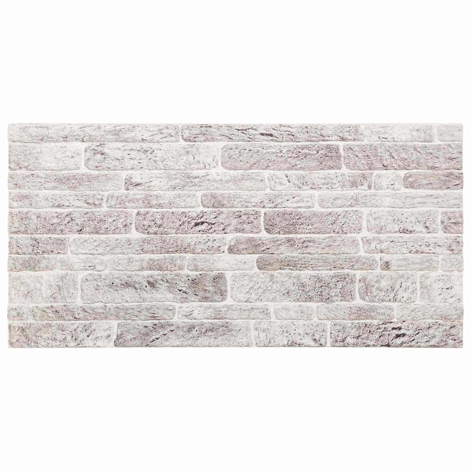 Πάνελ τοίχου 10 pcs Ανοιχτό Γκρι και Λευκό 100 x 50 cm - Pakobazaar