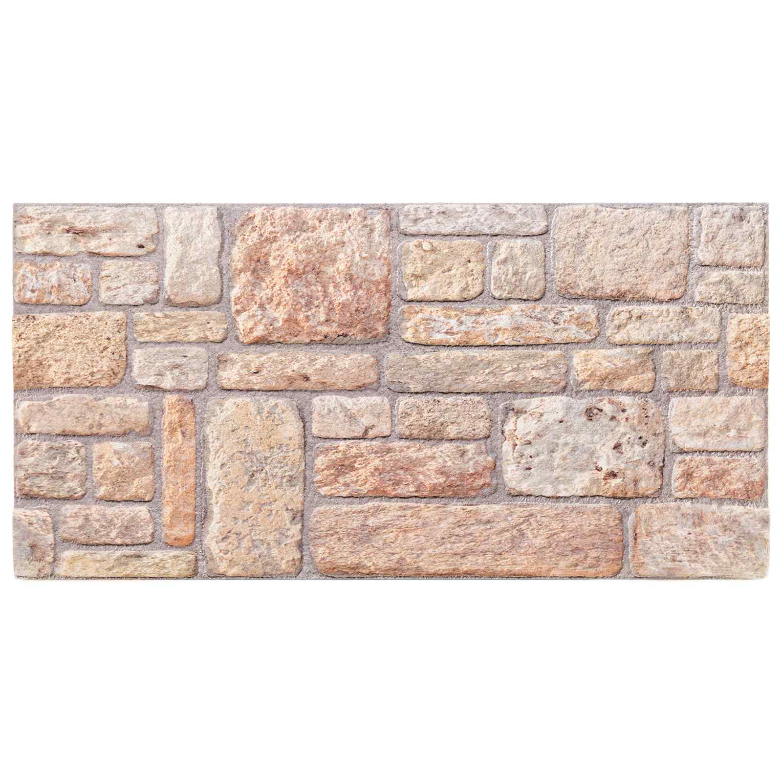 Πάνελ τοίχου 10 pcs Ανοιχτό καφέ και Λευκό 100 x 50 cm - Pakobazaar