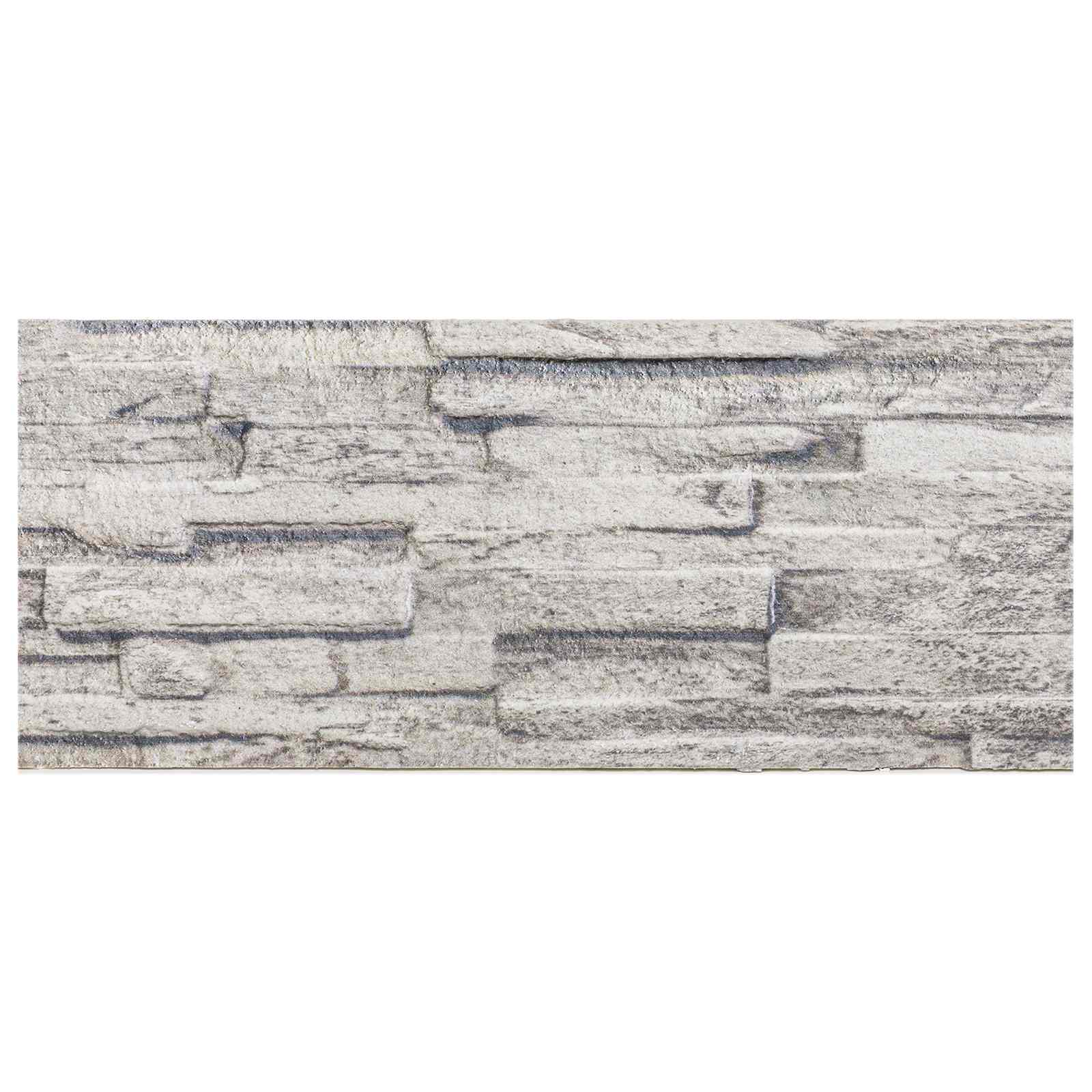 Πάνελ τοίχου 10 pcs Ανοιχτό γκρι 100 x 25 cm Αφρός EPS - Pakobazaar