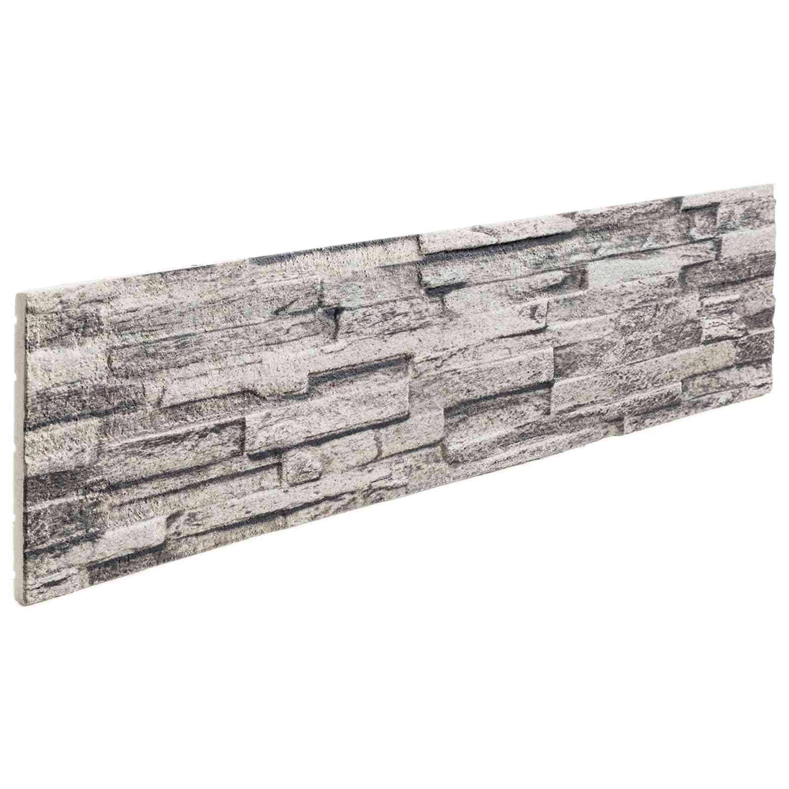 Πάνελ τοίχου 10 pcs Ανοιχτό γκρι 100 x 25 cm Αφρός EPS - Pakobazaar