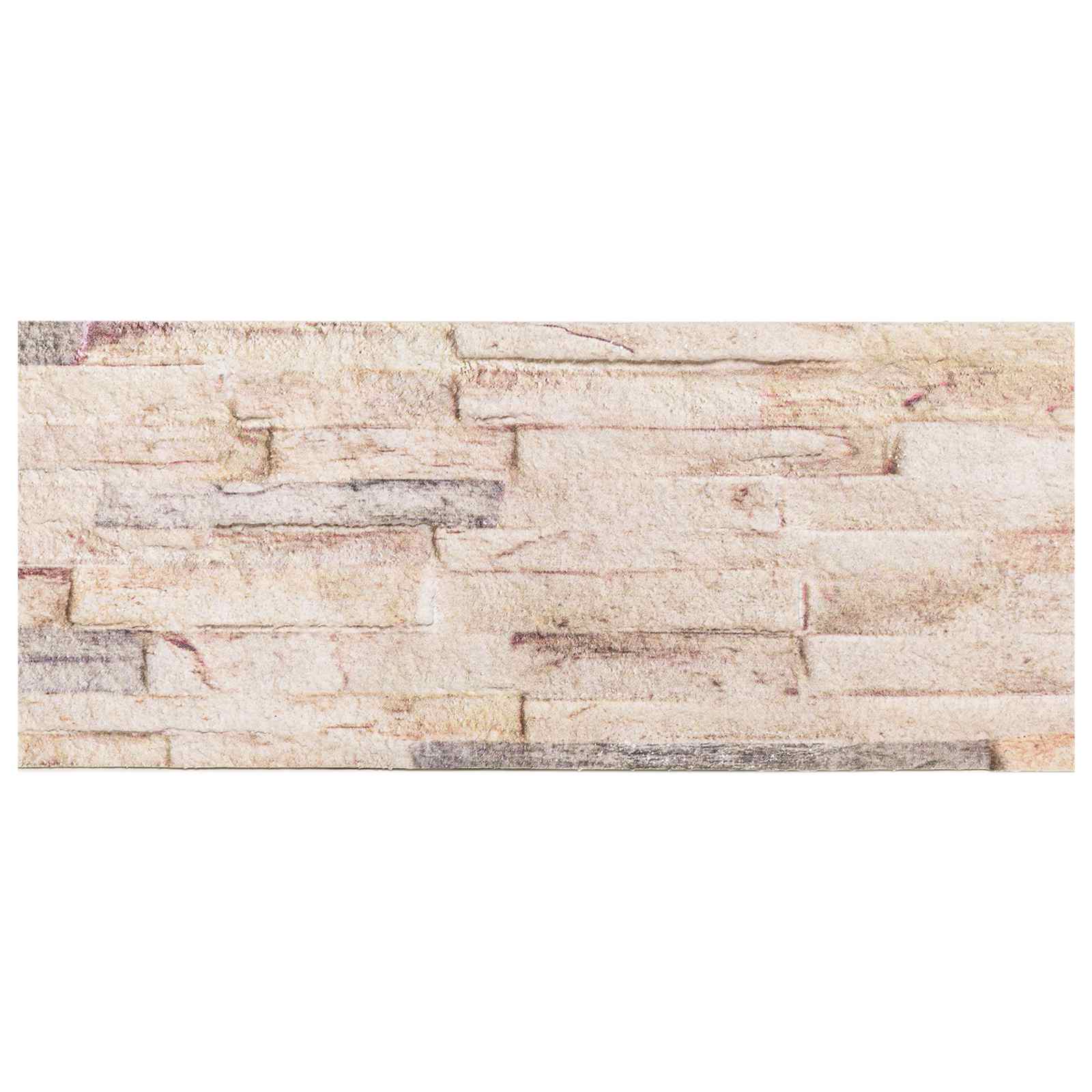 Πάνελ τοίχου 10 pcs Λευκό και κόκκινο 100 x 25 cm Αφρός EPS - Pakobazaar