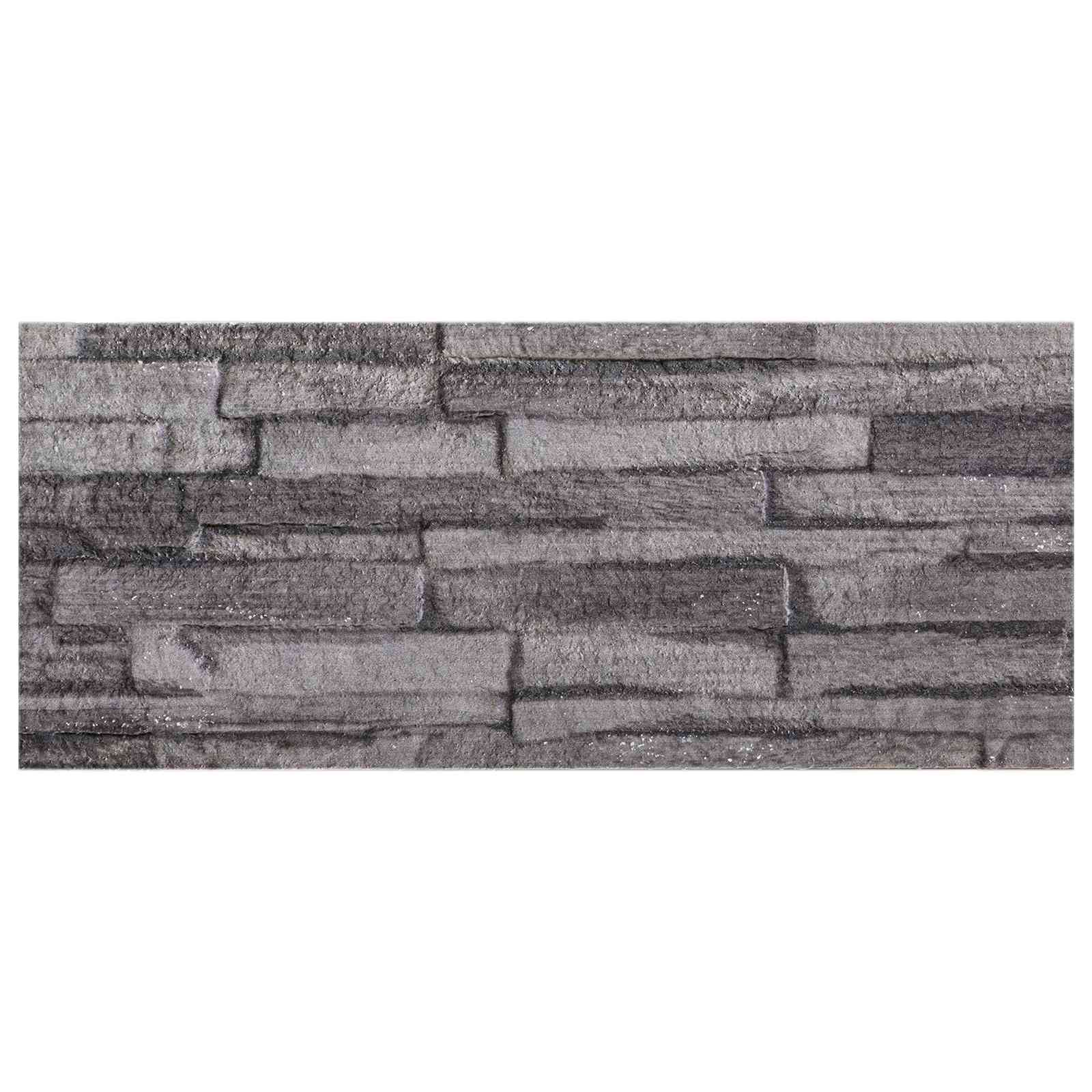 Πάνελ τοίχου 10 pcs Ανθρακί 100 x 25 cm Αφρός EPS - Pakobazaar