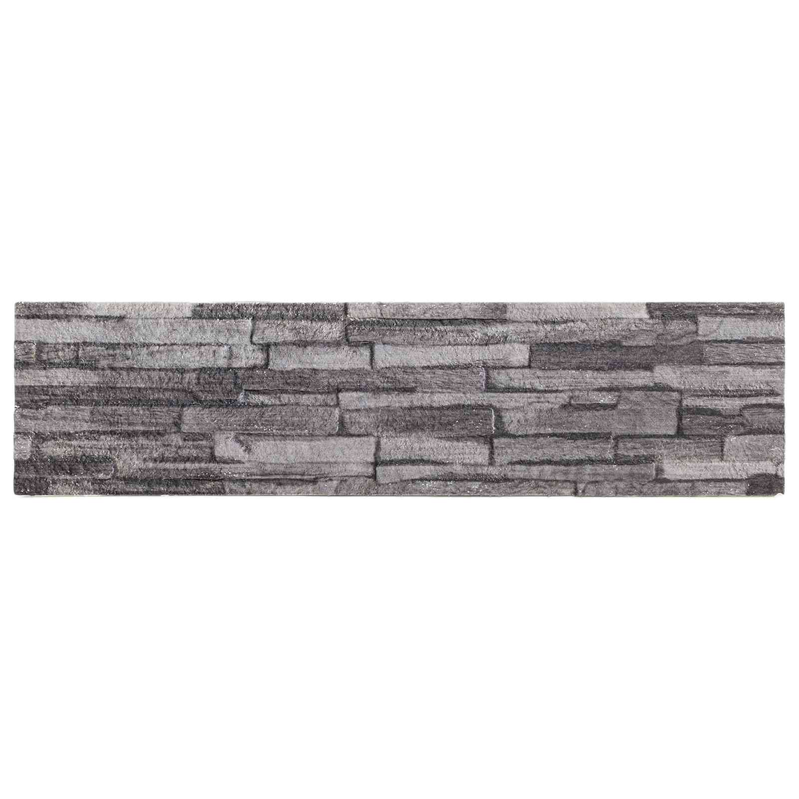 Πάνελ τοίχου 10 pcs Ανθρακί 100 x 25 cm Αφρός EPS - Pakobazaar