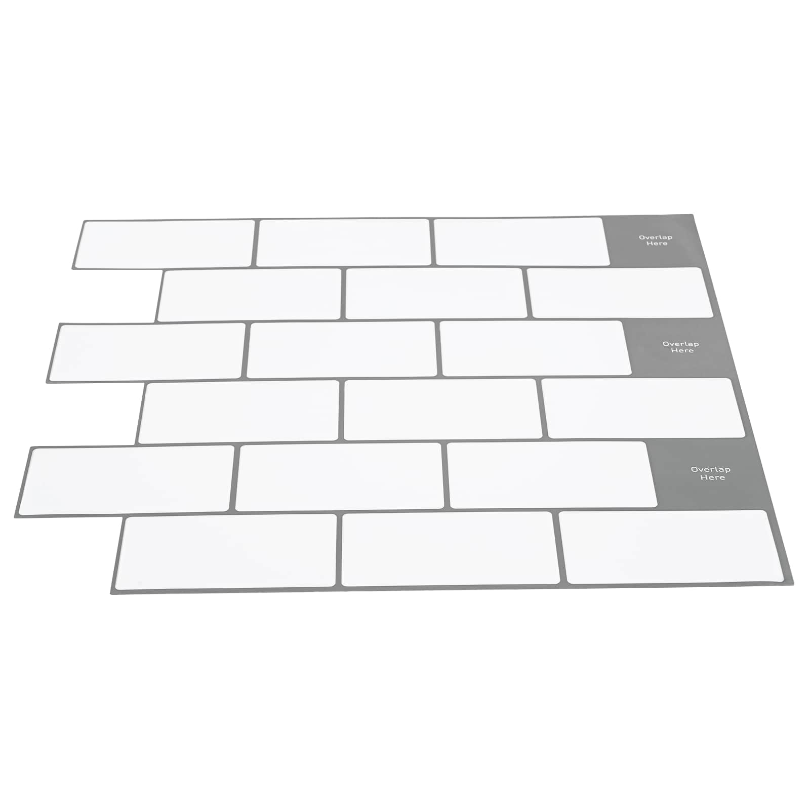 Πλακάκι Subway 10 pcs Λευκό Γκρι 30 x 30 cm - Pakobazaar