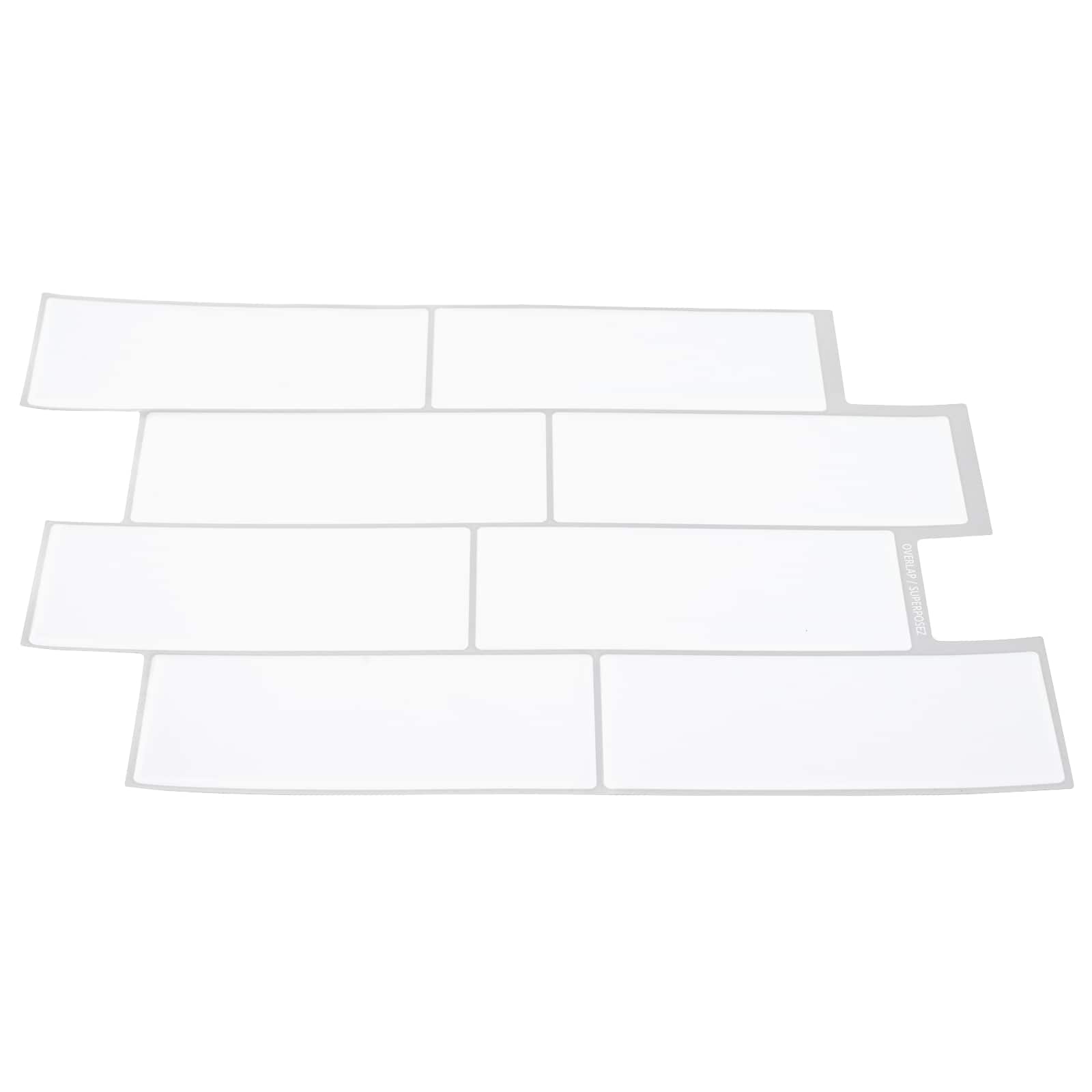 Πλακάκι Subway 50 pcs Λευκό Γκρι 29 x 21 εκ - Pakobazaar