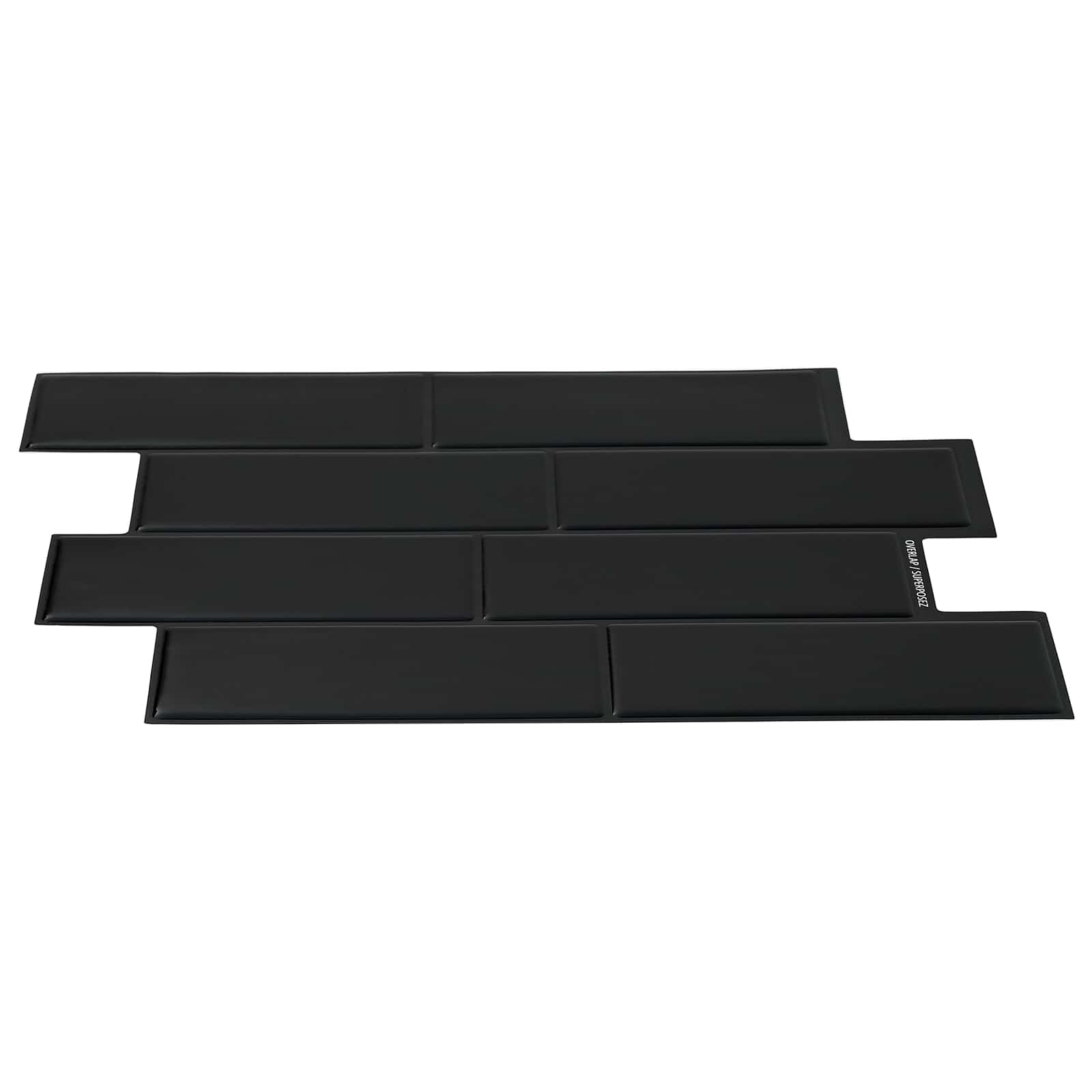 Πλακάκι Subway 20 pcs Μαύρο 29 x 21 εκ Πολυουρεθάνη και PET - Pakobazaar