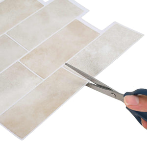 Πλακάκι Subway 10 pcs Μπεζ Μάρμαρο 29 x 21 εκ - Pakobazaar