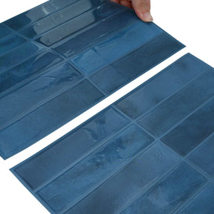 Ορθογώνιο Πλακάκι 10 pcs Μπλε 29 x 23 x 0,08 εκ - Pakobazaar
