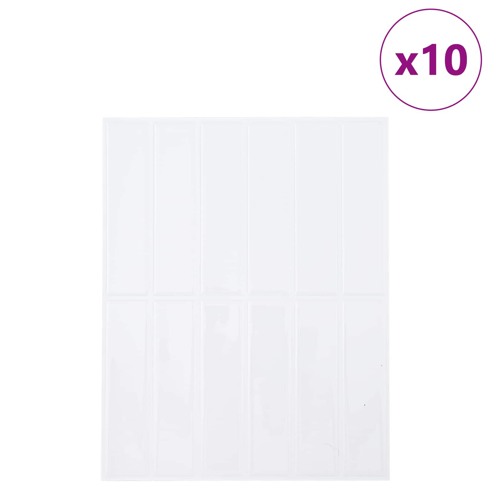 Ορθογώνιο Πλακάκι 10 pcs Λευκό 29 x 23 x 0,08 εκ - Pakobazaar
