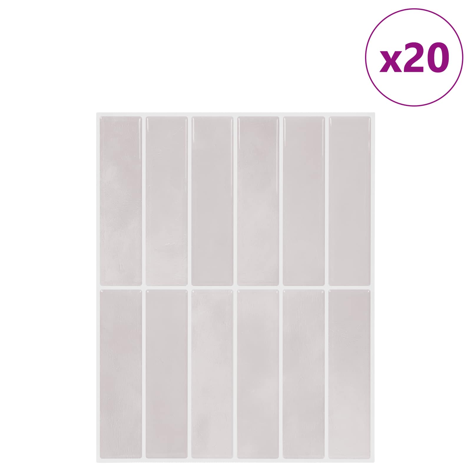 Ορθογώνιο Πλακάκι 20 pcs Μπεζ 29 x 23 x 0,08 εκ - Pakobazaar