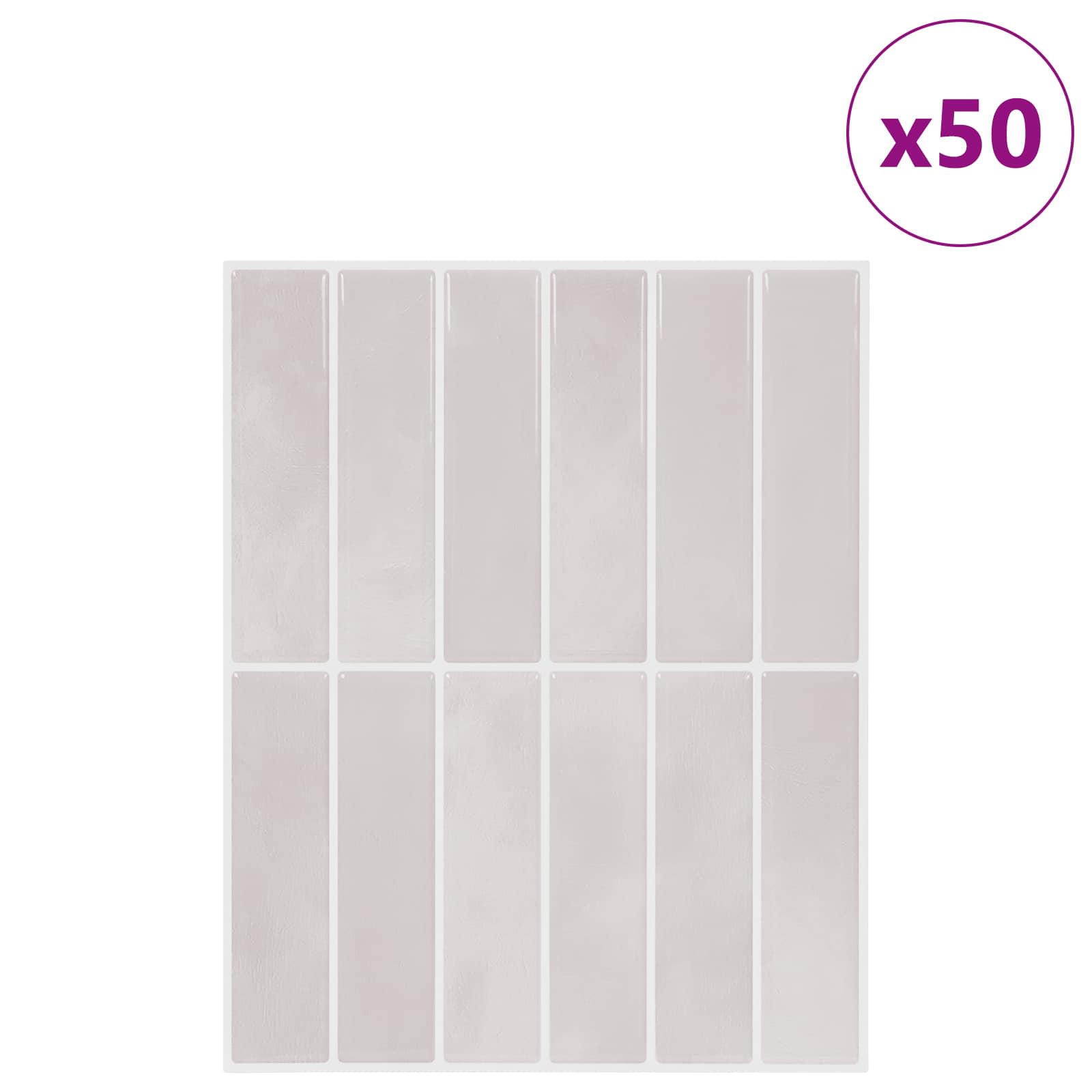 Ορθογώνιο Πλακάκι 50 pcs Μπεζ 29 x 23 x 0,08 εκ - Pakobazaar