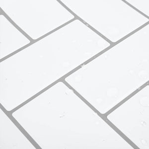 Πλακάκι ψαροκόκαλο 20 pcs Λευκό Γκρι 30 x 30 cm - Pakobazaar