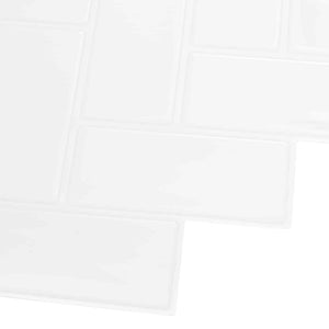 Πλακάκι ψαροκόκαλο 20 pcs Λευκό 30 x 30 cm Πολυουρεθάνη και PET - Pakobazaar