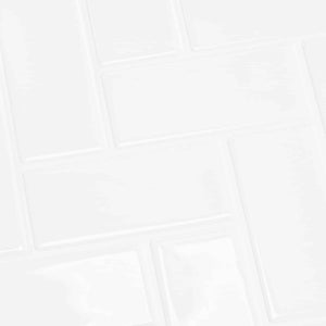 Πλακάκι ψαροκόκαλο 20 pcs Λευκό 30 x 30 cm Πολυουρεθάνη και PET - Pakobazaar