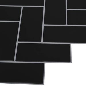 Πλακάκι ψαροκόκαλο 10 pcs Μαύρο 30 x 30 cm Πολυουρεθάνη και PET - Pakobazaar