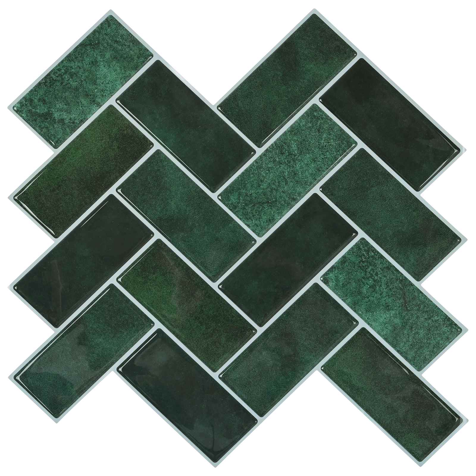 Πλακάκι ψαροκόκαλο 20 pcs Σκούρο Πράσινο 30 x 30 cm - Pakobazaar