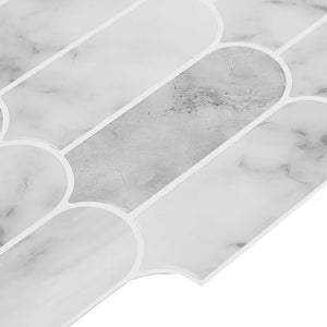 Πλακάκι Φτερού 20 pcs Γκρι Μάρμαρο 30 x 30 cm - Pakobazaar