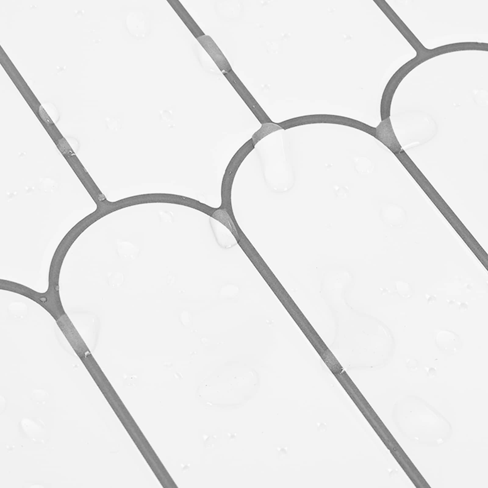 Πλακάκι Φτερού 20 pcs Λευκό Γκρι 30 x 30 cm - Pakobazaar