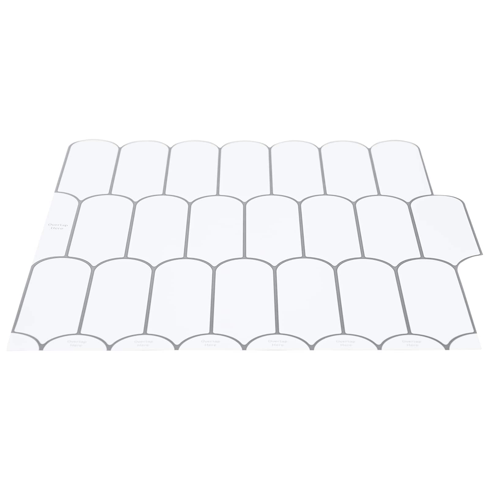 Πλακάκι Φτερού 50 pcs Λευκό Γκρι 30 x 30 cm - Pakobazaar