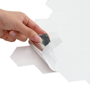 Εξάγωνο Πλακάκι 50 pcs Λευκό 30 x 30 cm Πολυουρεθάνη και PET - Pakobazaar