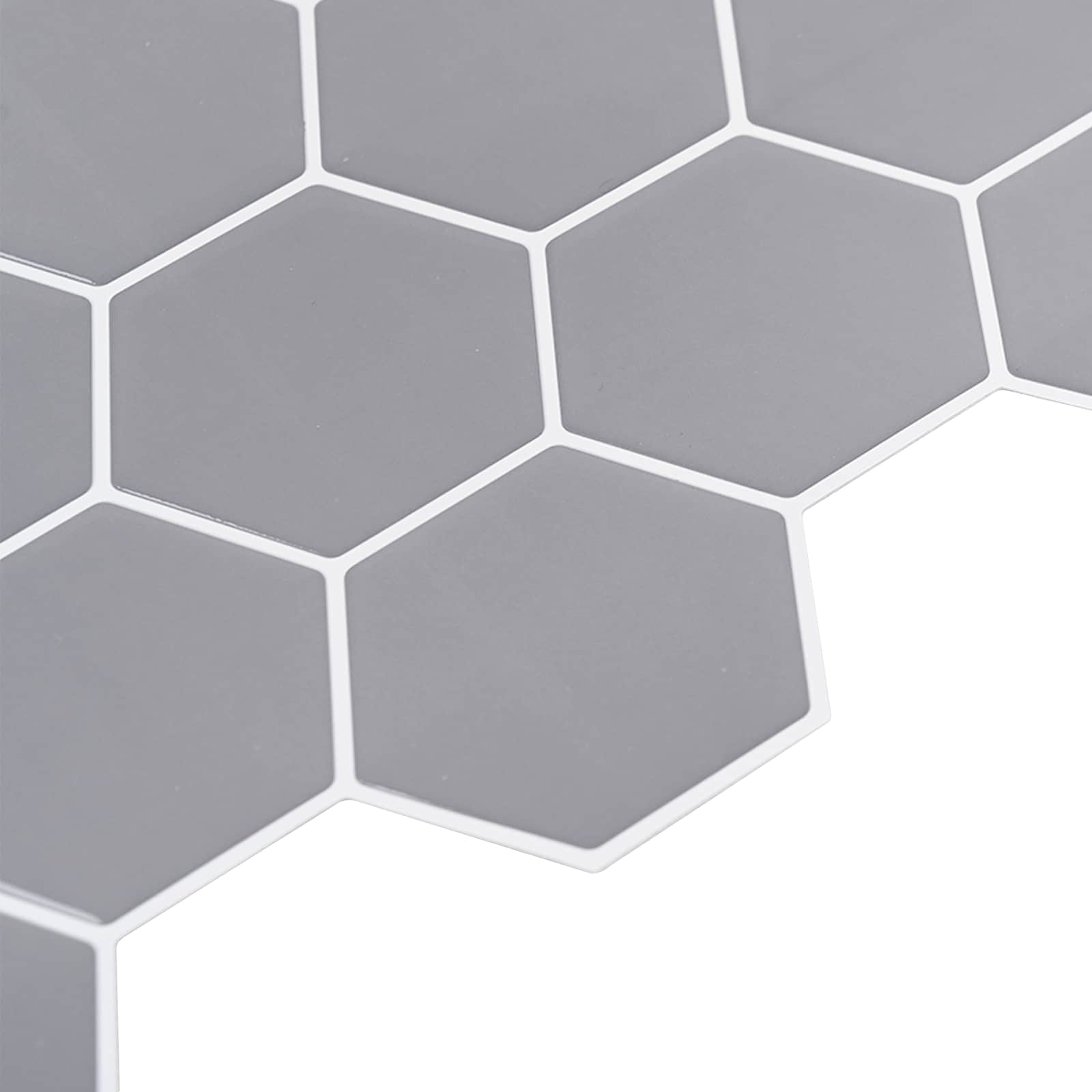 Εξάγωνο Πλακάκι 50 pcs Γκρι 30 x 30 cm Πολυουρεθάνη και PET - Pakobazaar