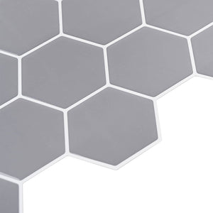 Εξάγωνο Πλακάκι 50 pcs Γκρι 30 x 30 cm Πολυουρεθάνη και PET - Pakobazaar